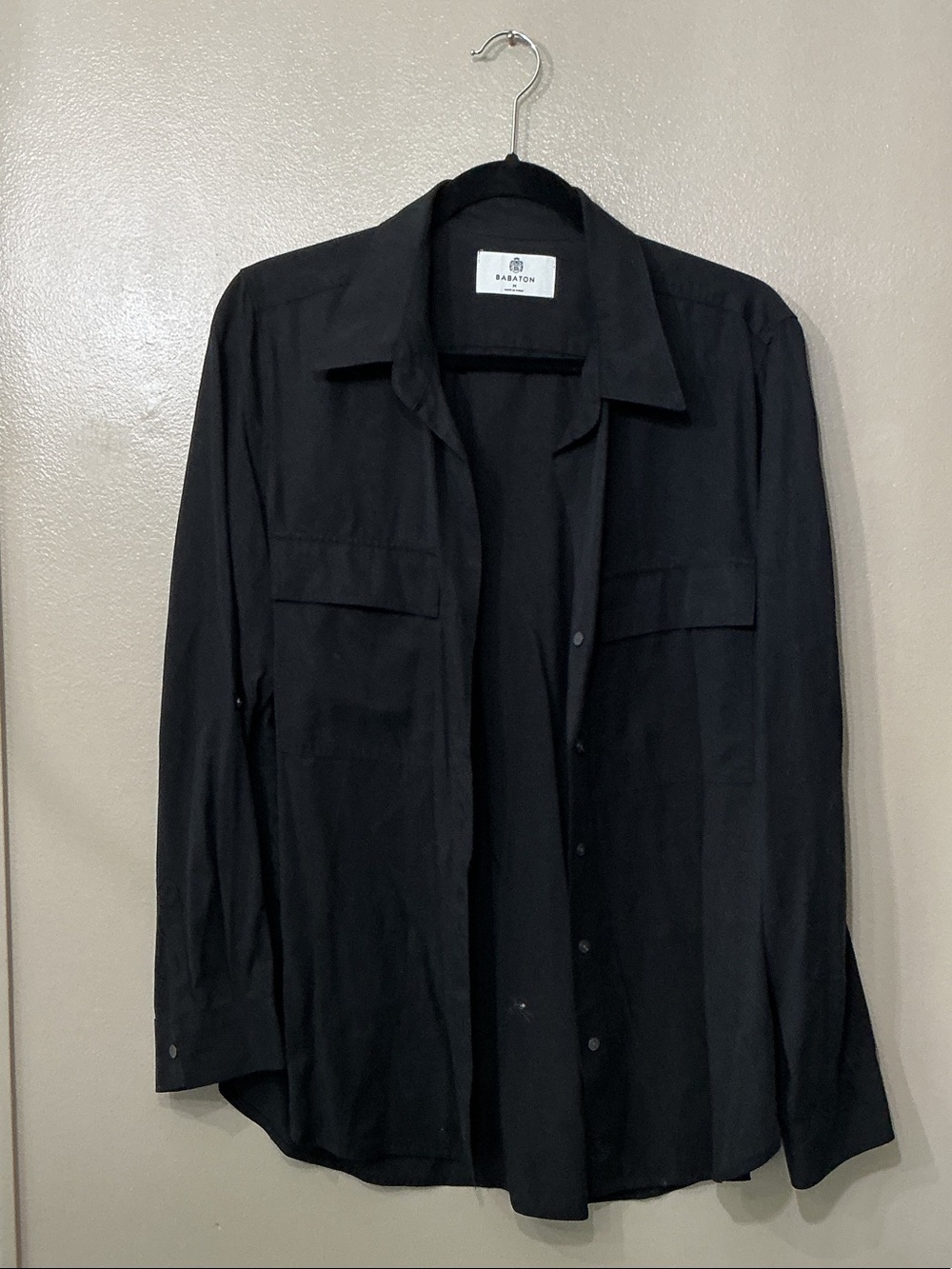 Aritzia Black Lightweight Shirt Jacket